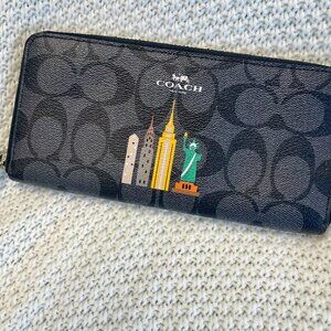 Signature Coach Wallet with New York Landmarks
